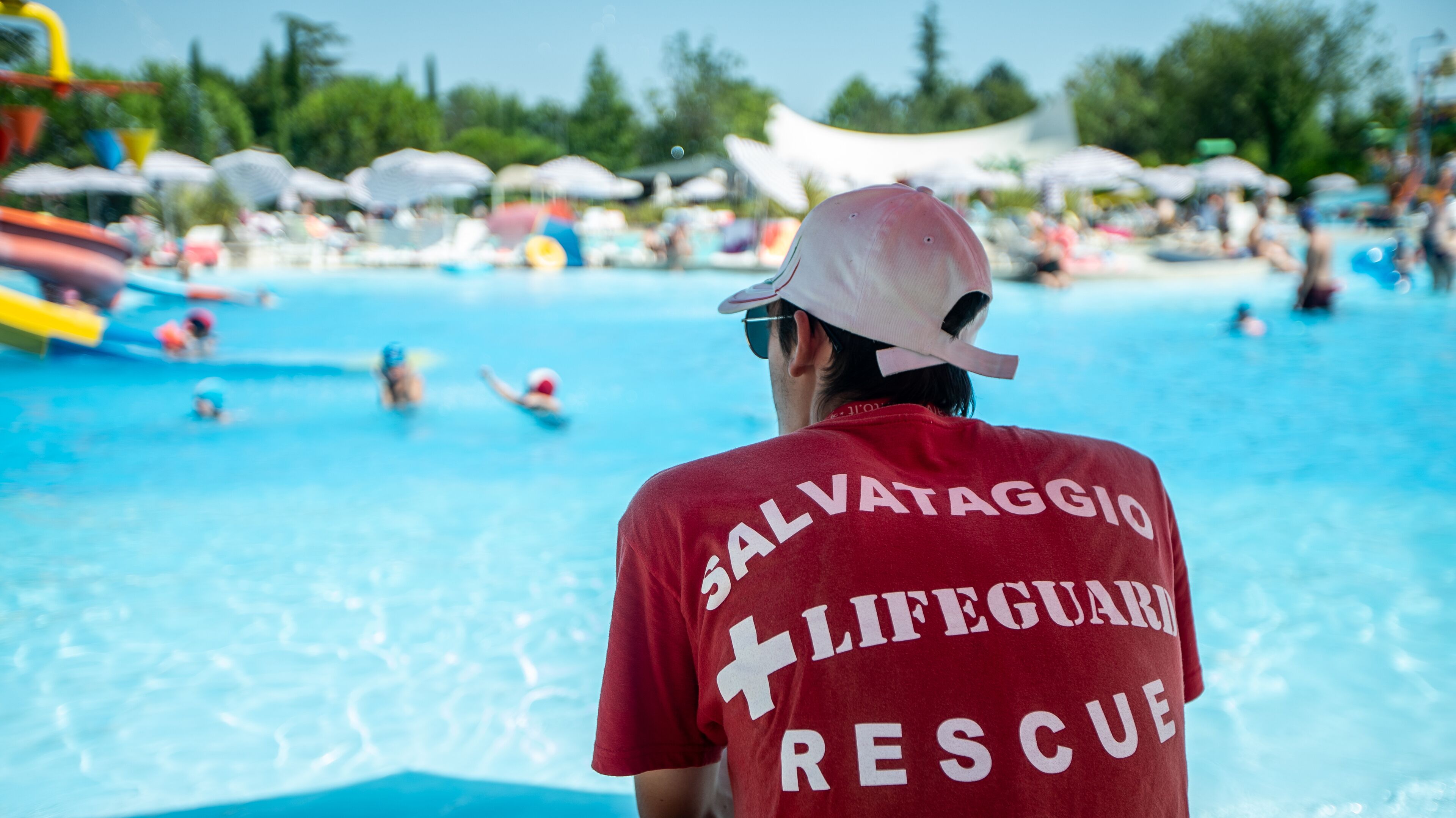 indoor pool, 7 outdoor pools, pool umbrellas, pool loungers