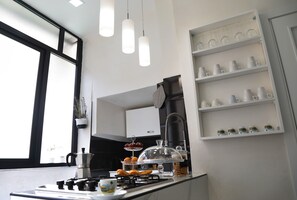 Exklusiv lägenhet - 2 sovrum | Italienska Frette-lakan, sängtillbehör av högsta kvalitet och duntäcken
