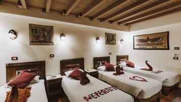 Family Quadruple Room | Egyptian cotton sheets, hypo-allergenic bedding, minibar, in-room safe