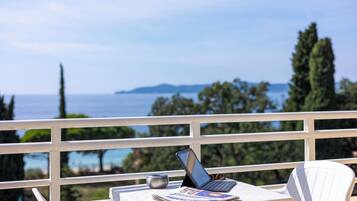 Doppelzimmer, Meerblick | Außenbereich