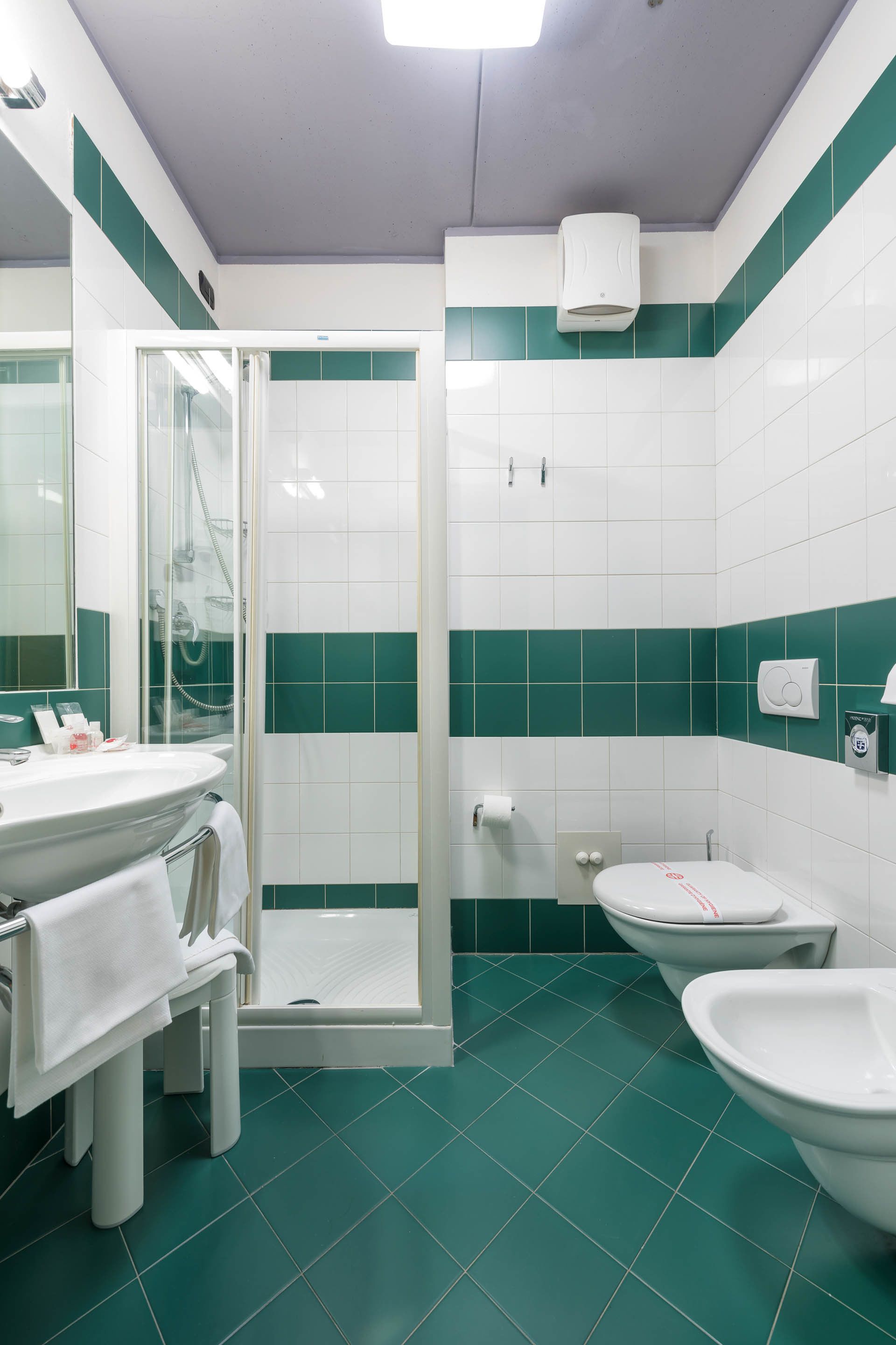 shower, rainfall showerhead, free toiletries, hair dryer