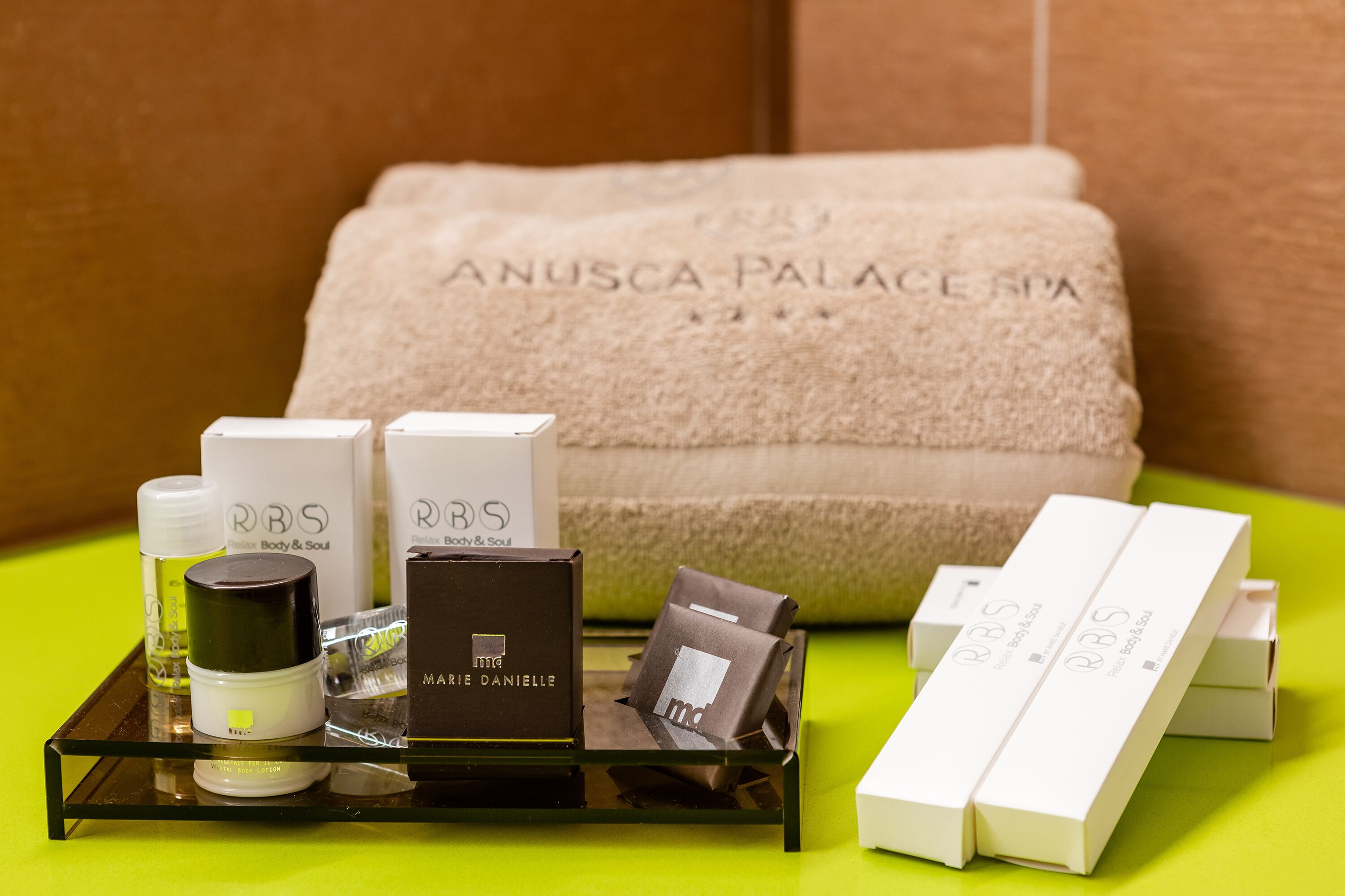 free toiletries, hair dryer, bidet, towels