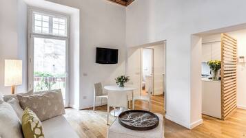 Deluxe-Apartment, 2 Schlafzimmer, Stadtblick, Annex | Wohnbereich