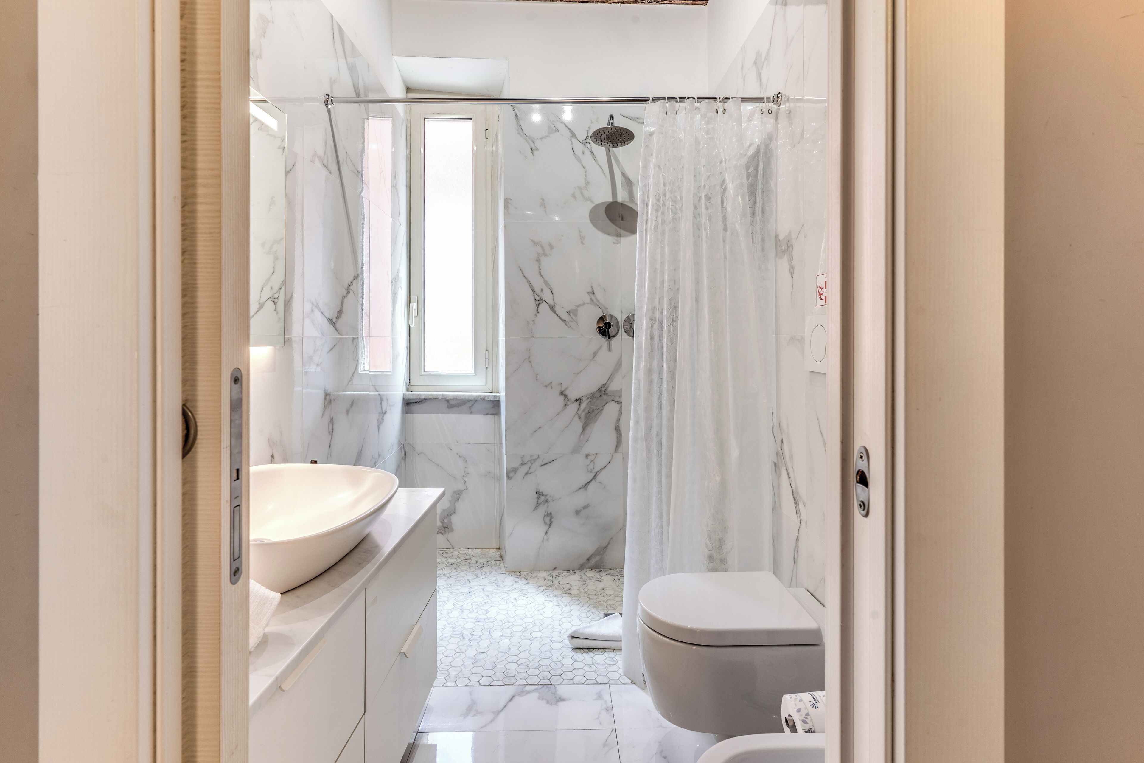 suite, city view, tower | bathroom | shower, free toiletries, hair dryer, slippers