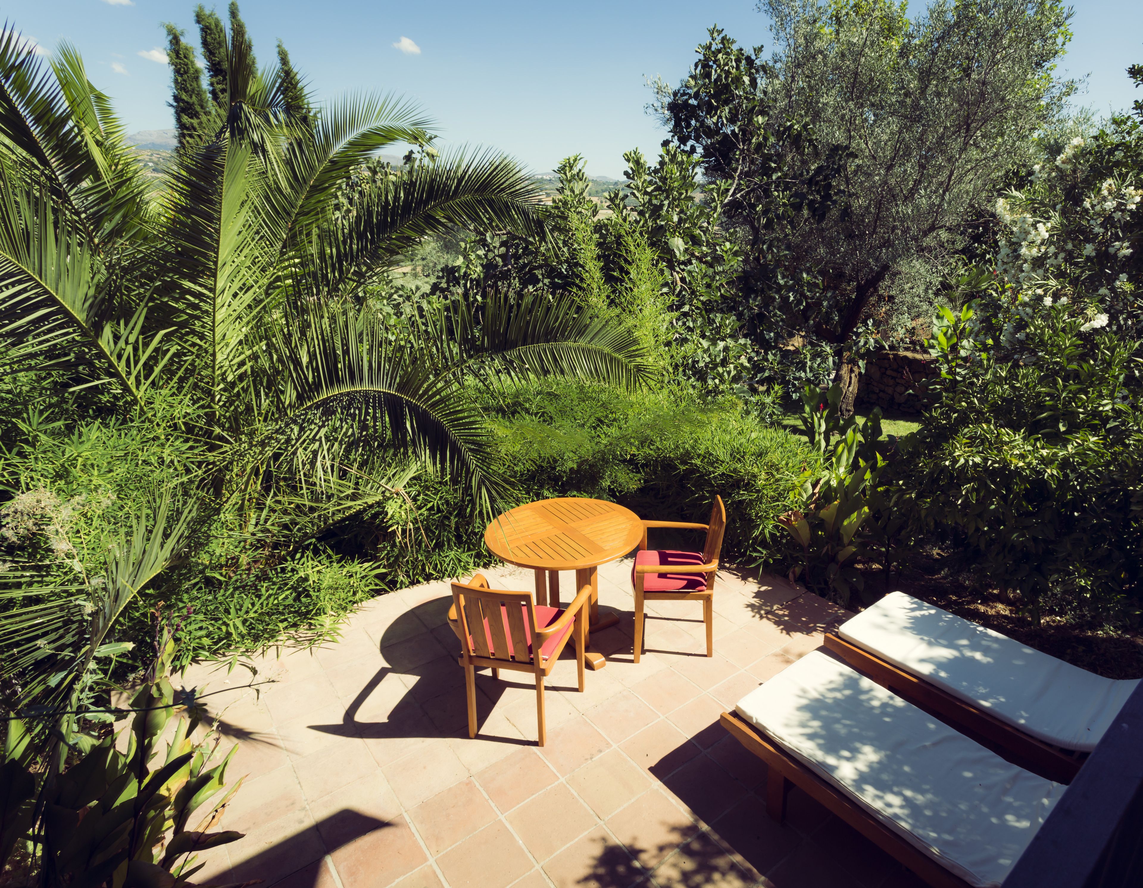 deluxe suite, garden view | view from room