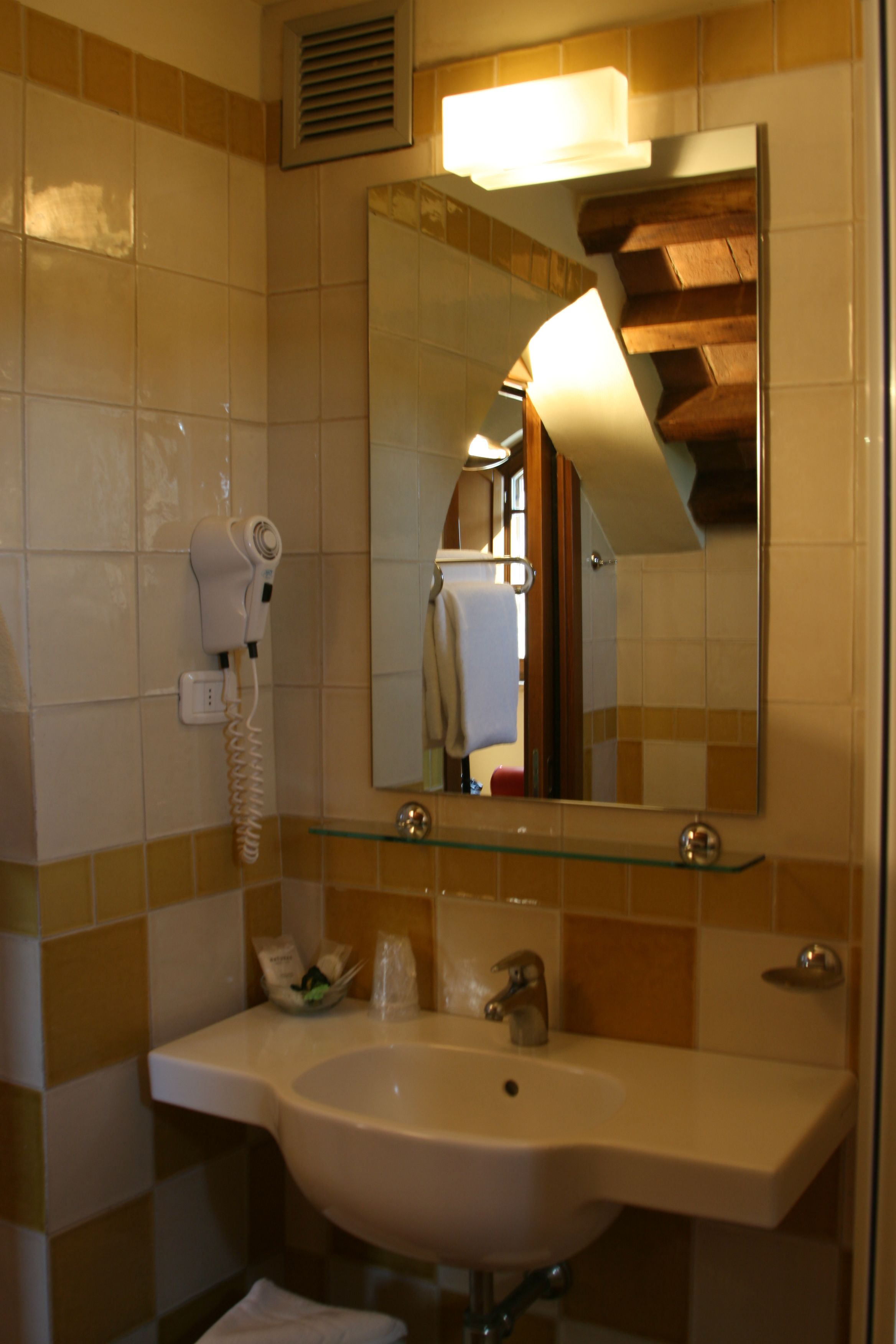 shower, free toiletries, hair dryer, bidet