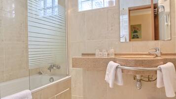 Hair dryer, towels