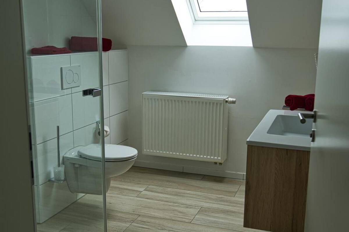 free toiletries, hair dryer, towels