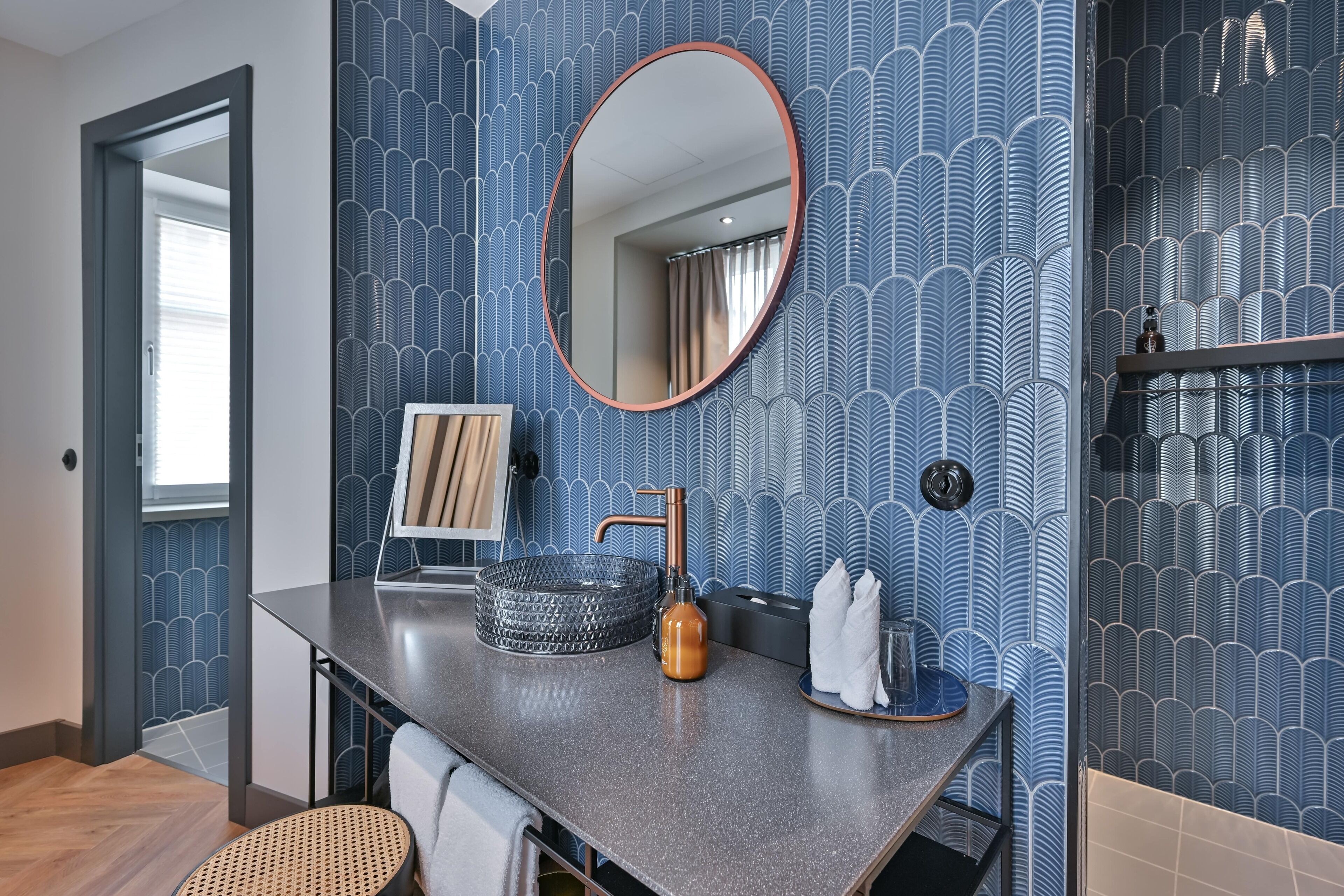 small doppelzimmer plus | bathroom | shower, free toiletries, hair dryer, bathrobes