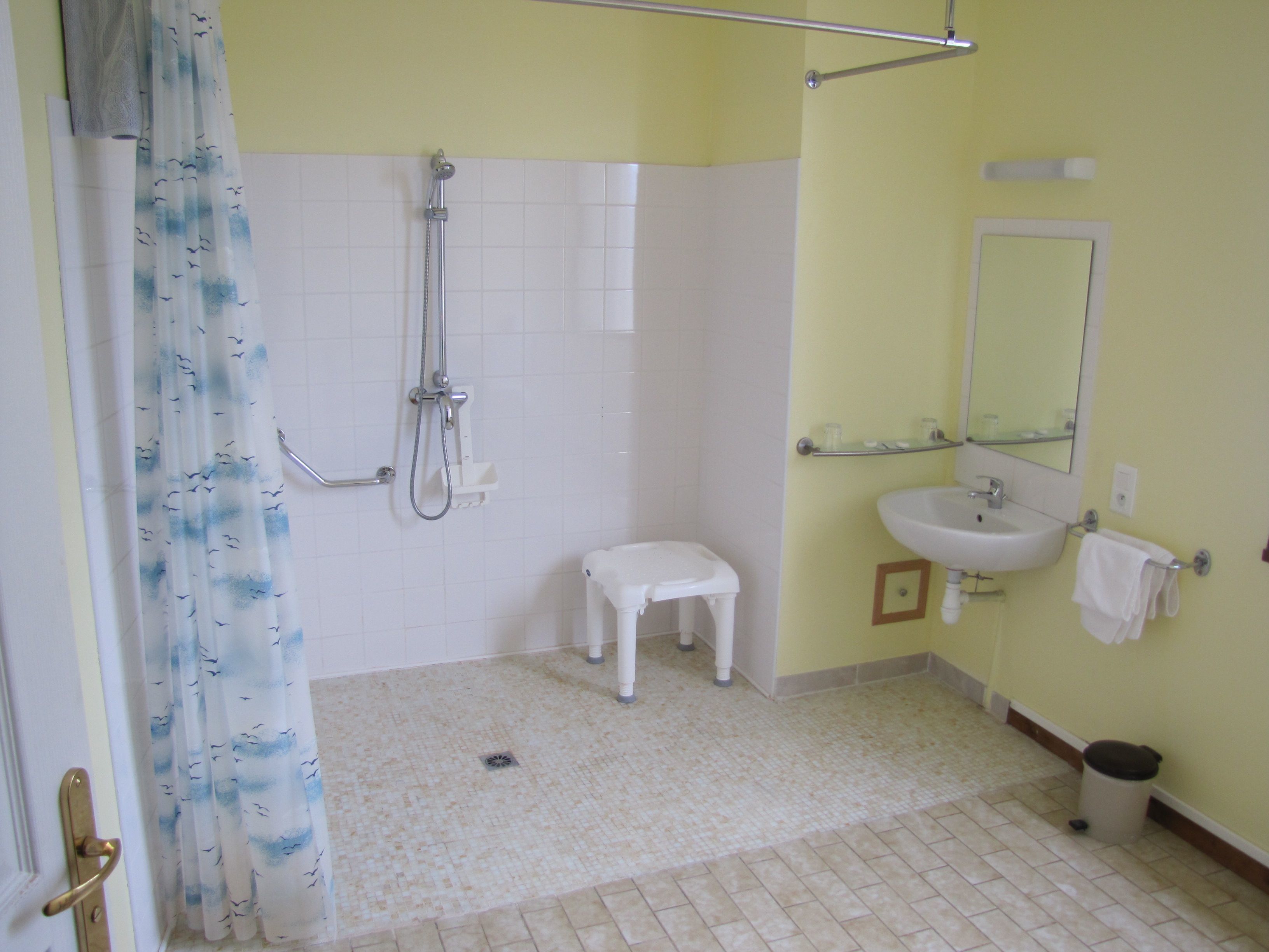 free toiletries, hair dryer, towels