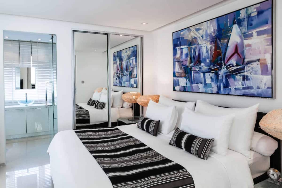 Penthouse, 2 slaapkamers | Lakens van Egyptisch katoen, luxe beddengoed, donzen dekbedden