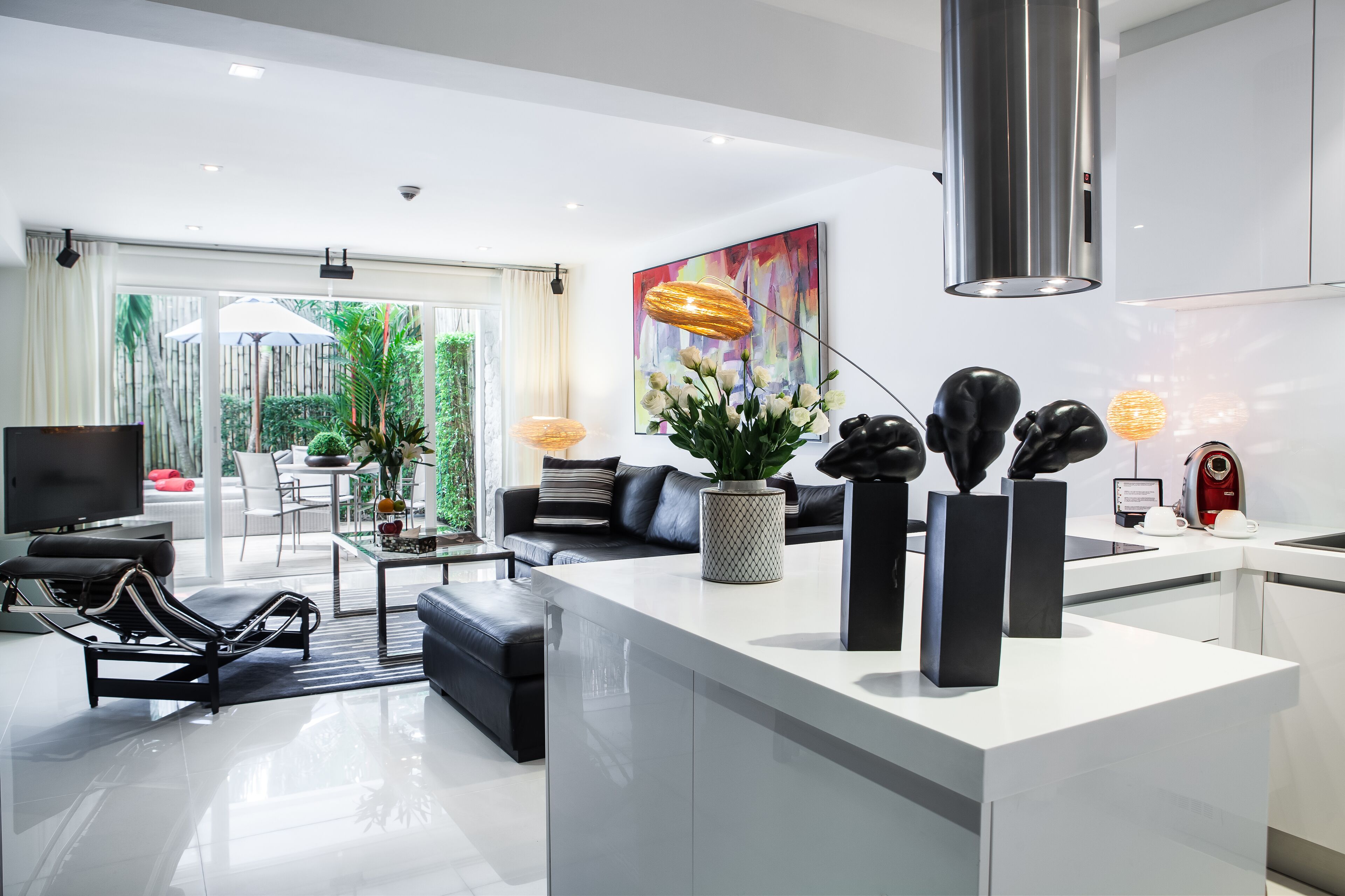 deluxe room, 1 bedroom, poolside | private kitchen | full-sized fridge, microwave, stovetop, espresso maker