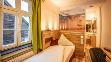 Einzelzimmer | Select-Comfort-Betten, Zimmersafe, Schreibtisch, schallisolierte Zimmer