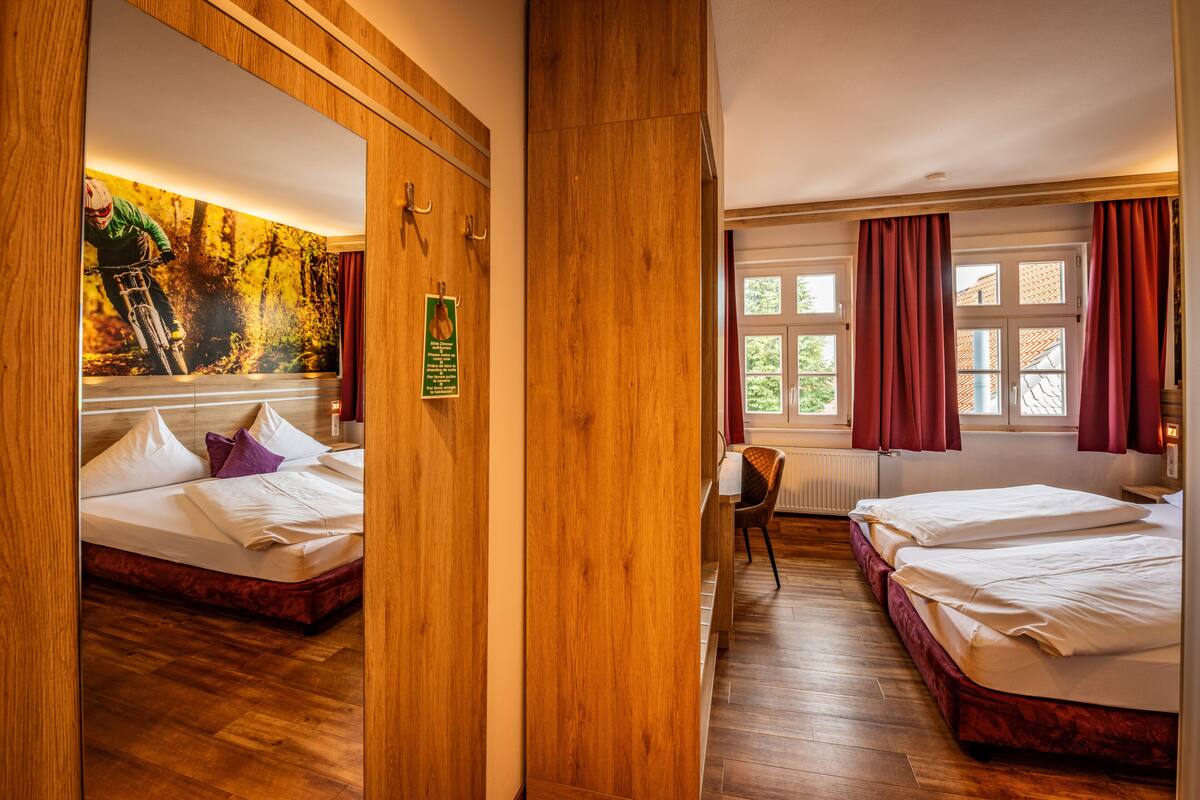 comfort double room | select comfort beds, in-room safe, desk, soundproofing