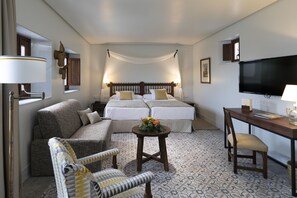 Egyptian cotton sheets, premium bedding, memory-foam beds, minibar