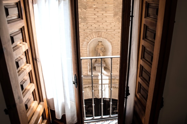 Vue depuis lâhĂ©bergement