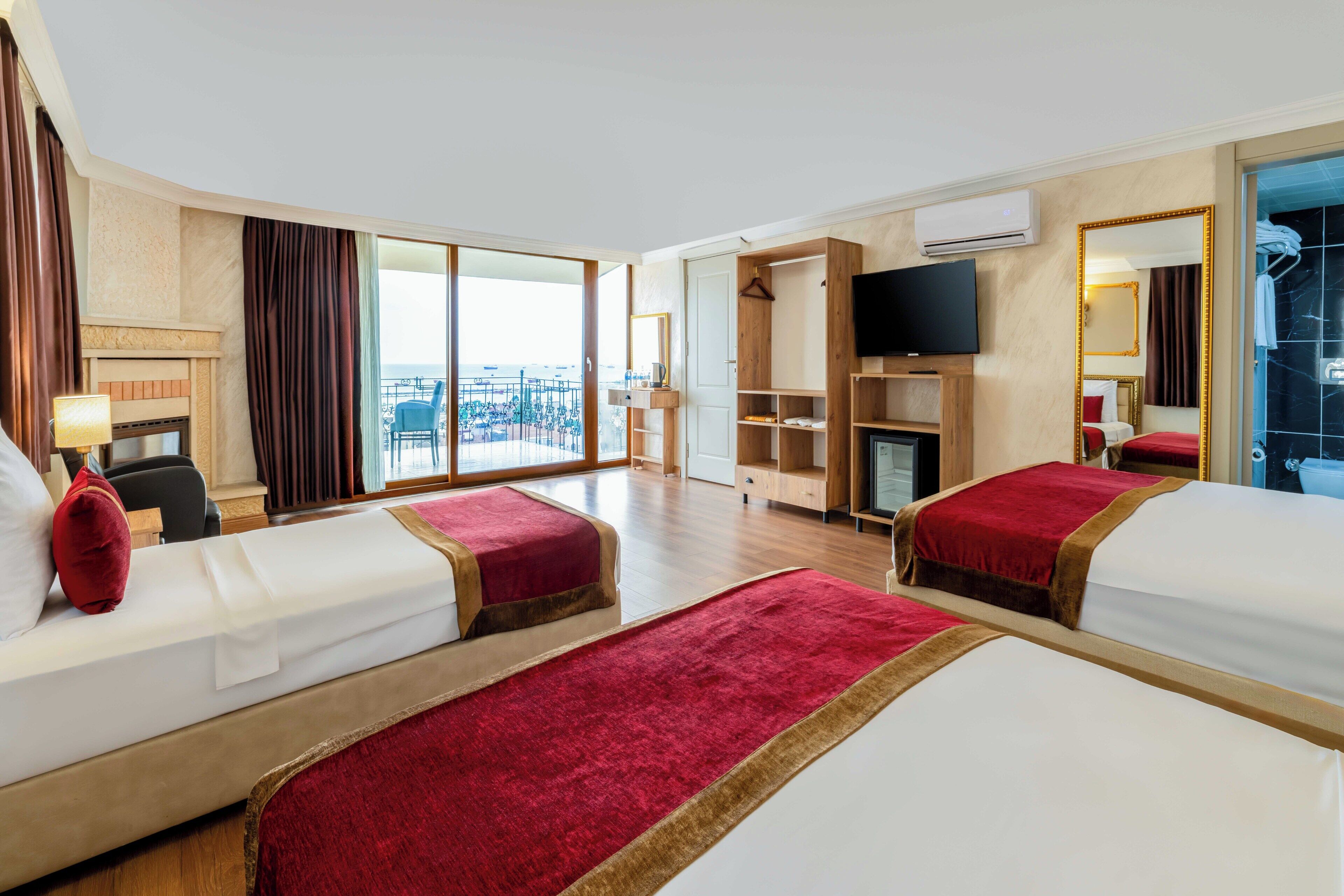 Premium bedding, minibar, in-room safe, desk