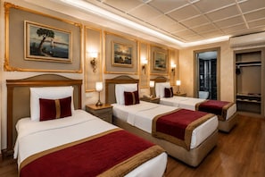 Ropa de cama de alta calidad y minibar 