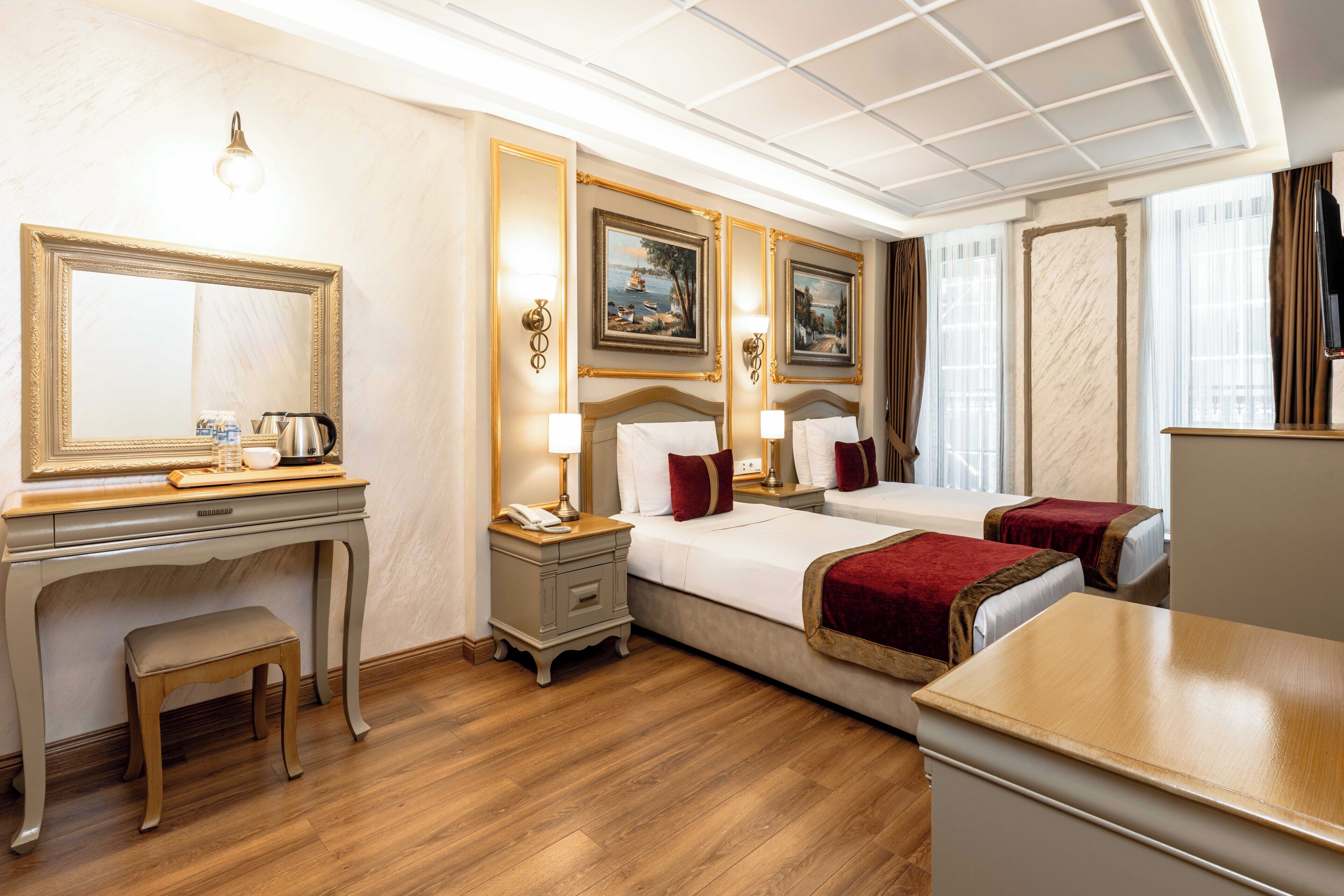 Chambre Deluxe avec lits jumeaux | Literie de qualité supérieure, minibar, coffres-forts dans les chambres