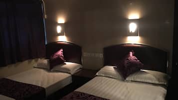 Hypo-allergenic bedding, blackout curtains, soundproofing, free WiFi