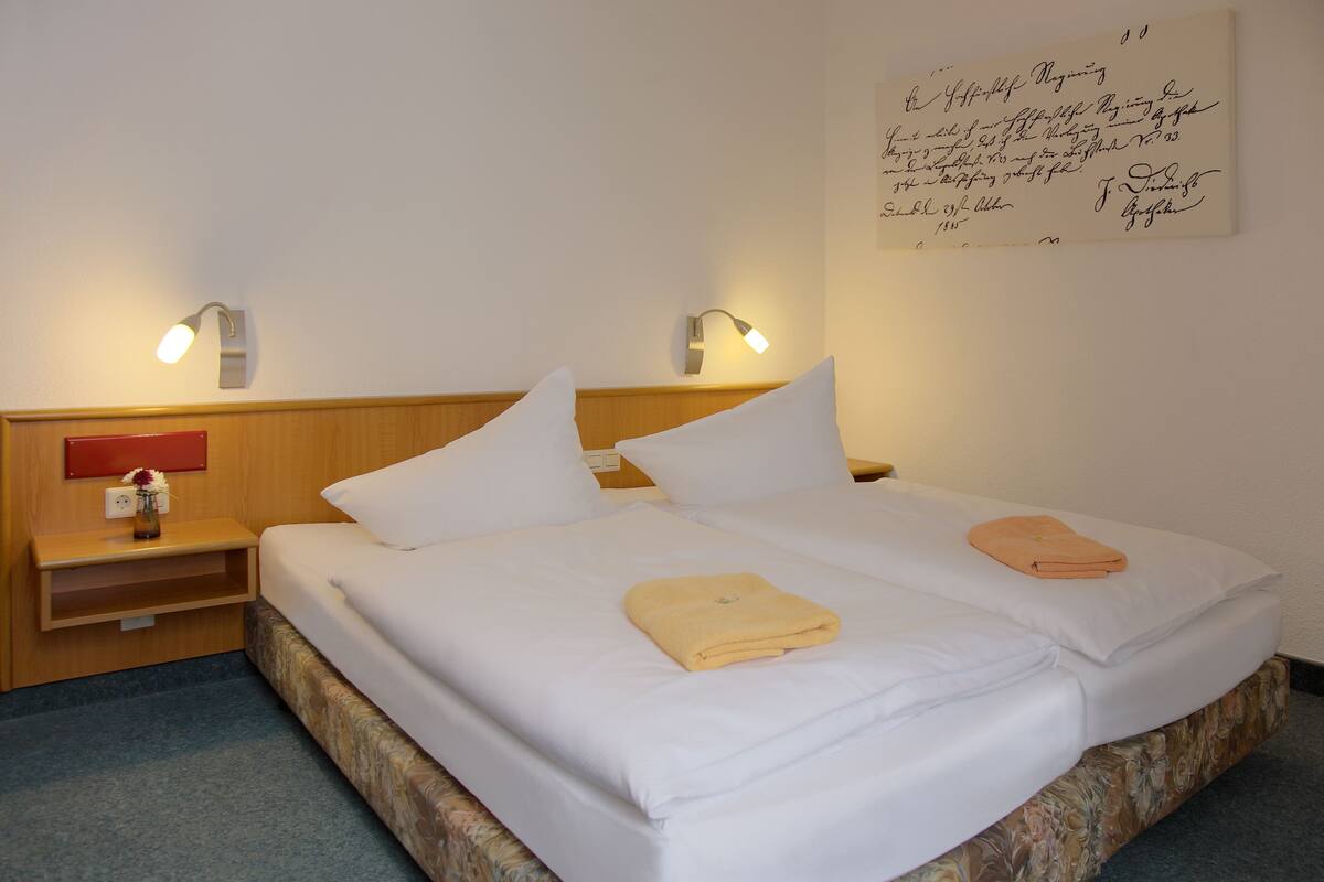 Comfort Double Room | Desk, blackout curtains, iron/ironing board, rollaway beds