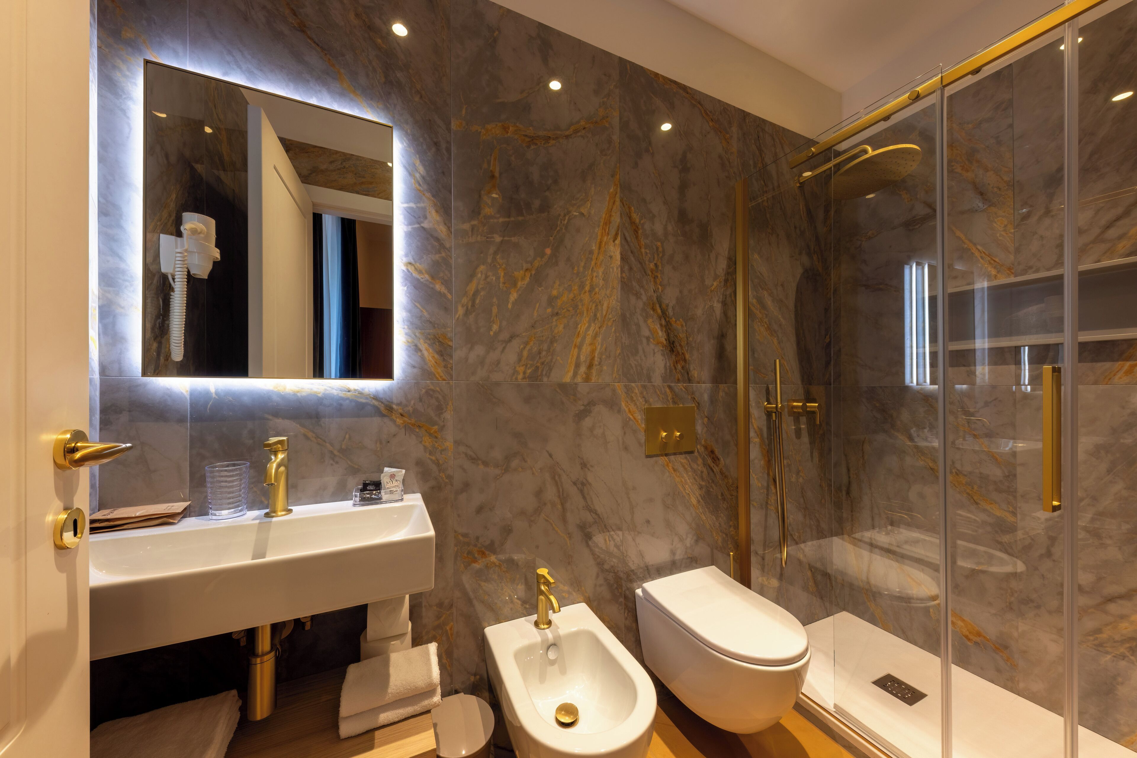 new triple room ( stair access only) | bathroom | rainfall showerhead, free toiletries, hair dryer, towels