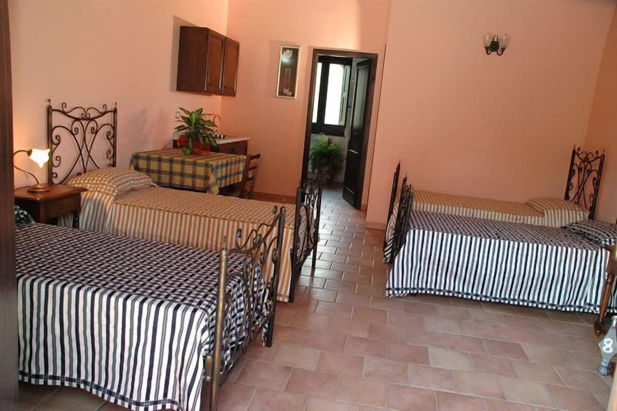 1 bedroom, Select Comfort beds, individually furnished, desk