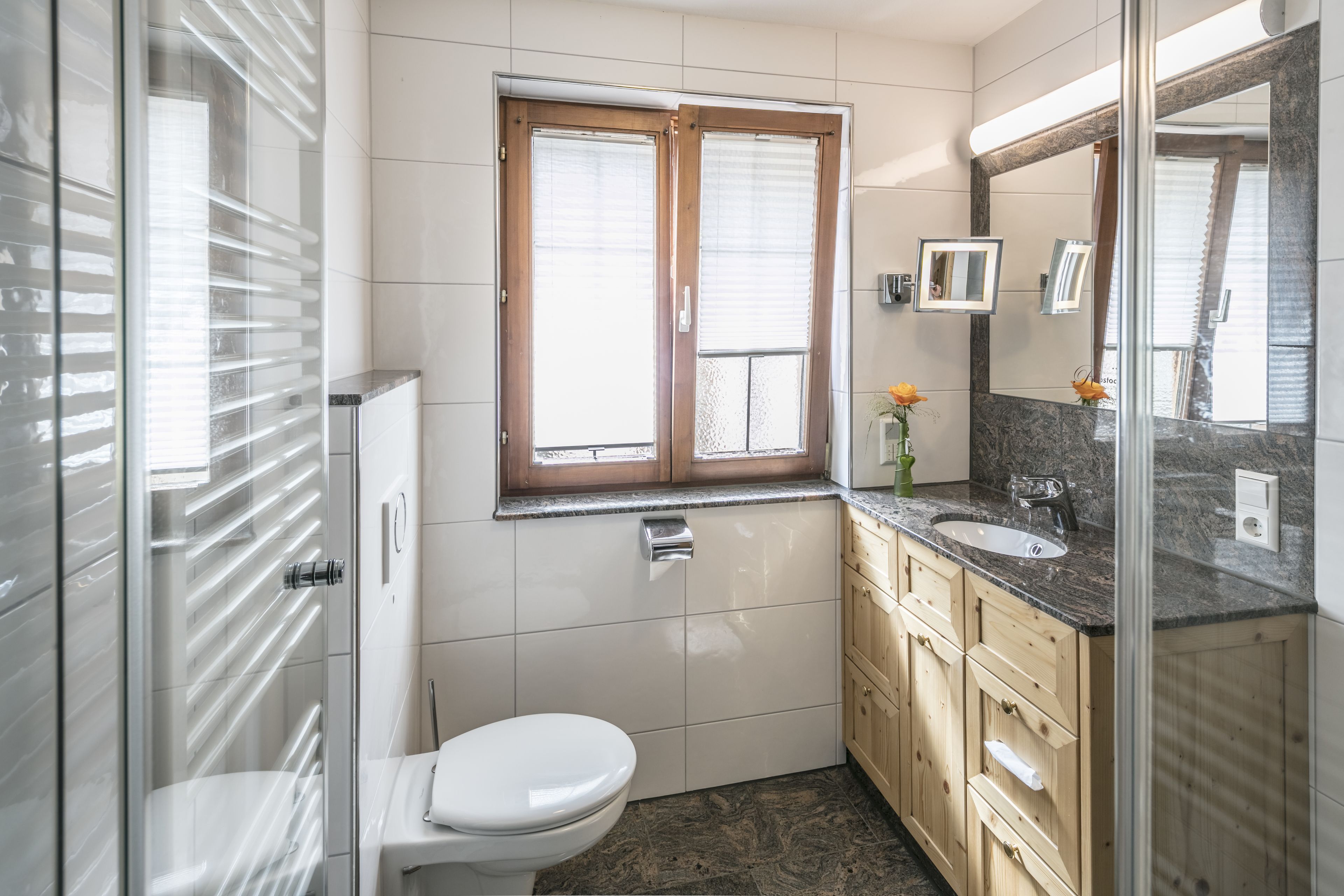 superior triple room (air-conditioning) | bathroom | shower, hair dryer, towels