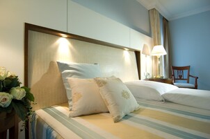 Single Room (Elegance) | Premium bedding, in-room safe, desk, laptop workspace