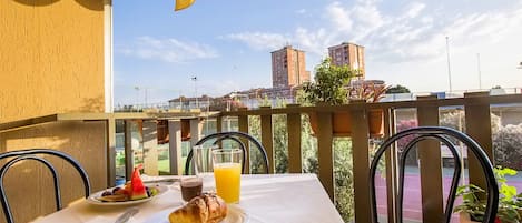 Udsigt fra overnatningsstedet