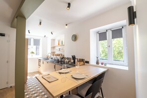 City-Apartment, 1 Schlafzimmer, Nichtraucher, Klimaanlage | Eigene Küche