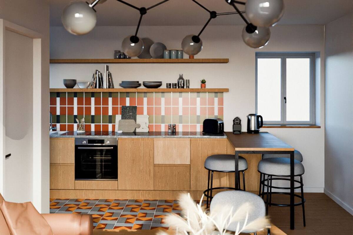 Apartamento, 1 quarto, para não fumantes, ar-condicionado | Área de estar | TV de tela plana 24 polegadas com canais digitais, TV