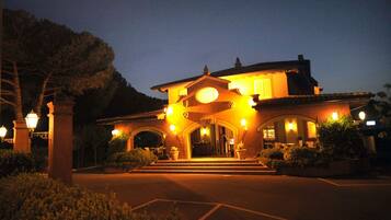 Front of property – evening/night