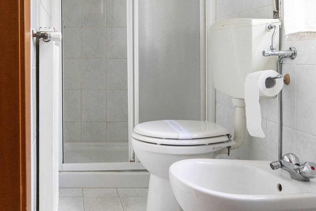 standard triple room | bathroom | shower, free toiletries, hair dryer, bidet