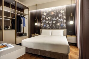 Camera Superior Deluxe con letto matrimoniale o 2 letti singoli. | Italiaanse Frette-lakens, luxe beddengoed, een minibar