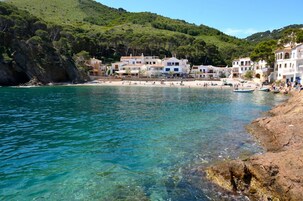 Privatstrand in der Nähe