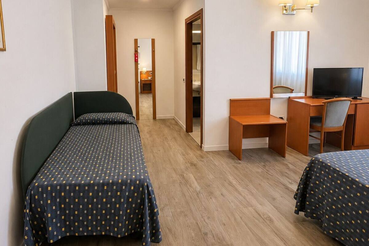 Quadruple Room, Mobility Accessible | Premium bedding, minibar, in-room safe, desk