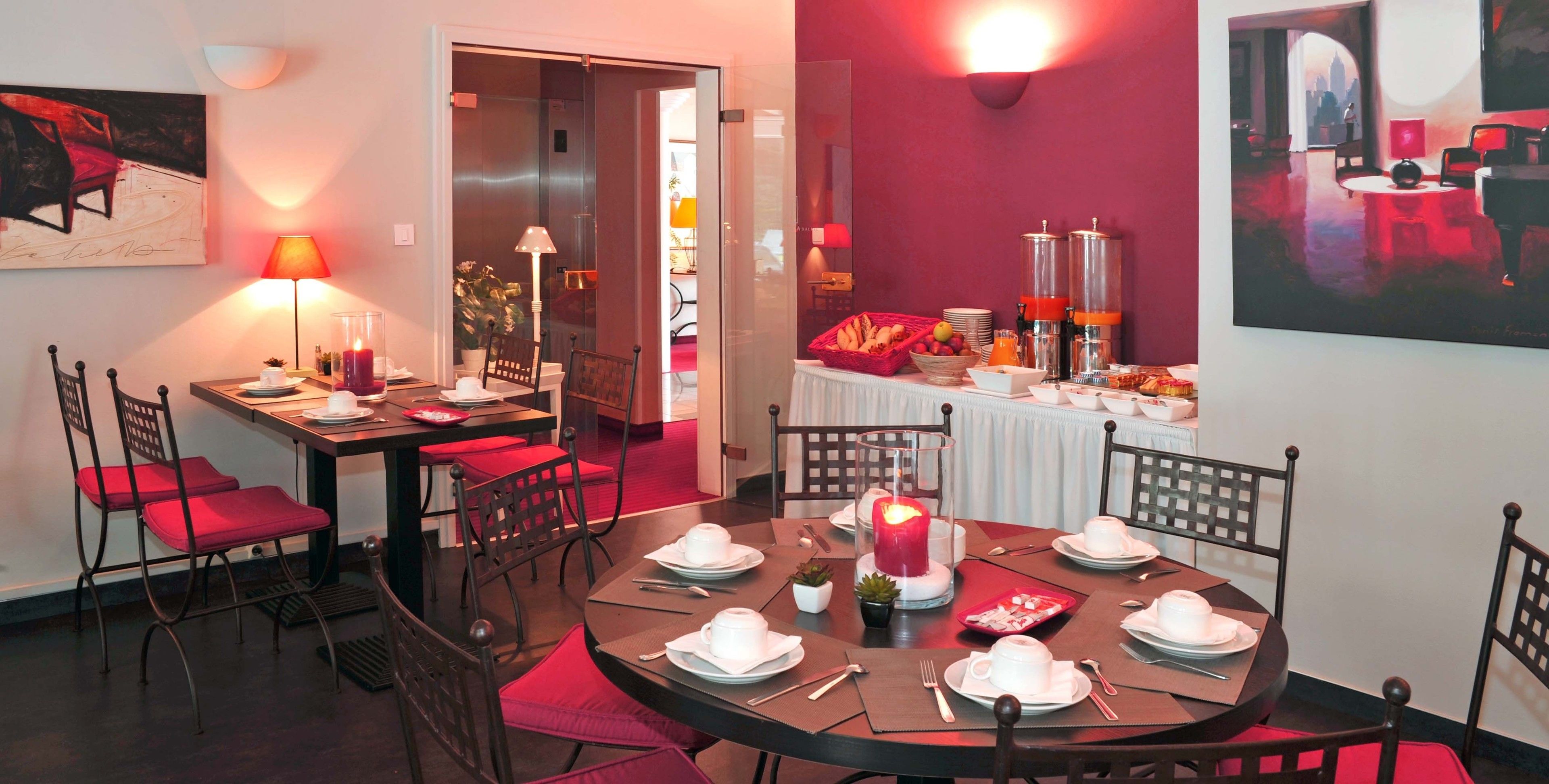 daily buffet breakfast (eur 14 per person)