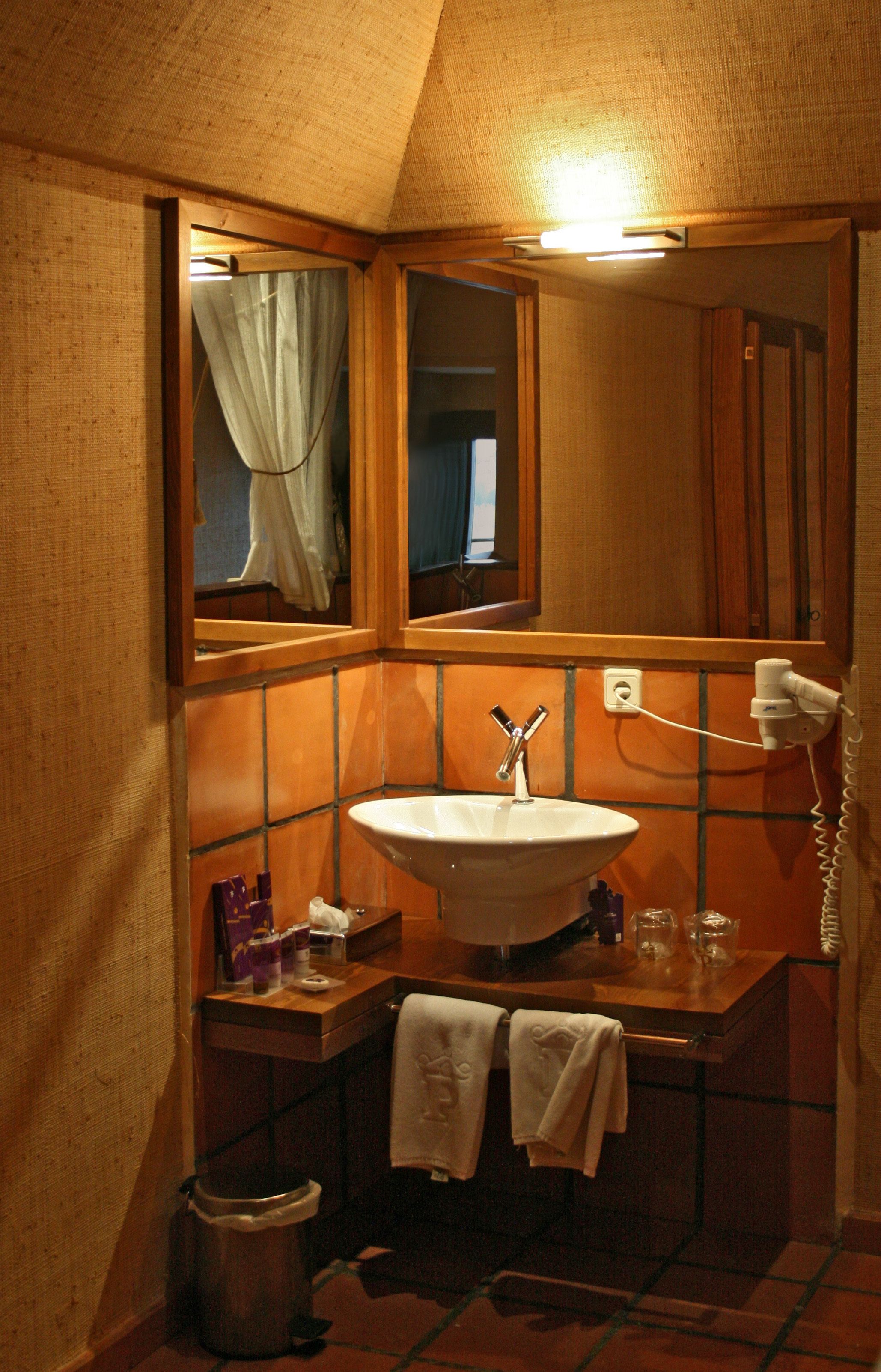 combined shower/bathtub, free toiletries, hair dryer, towels