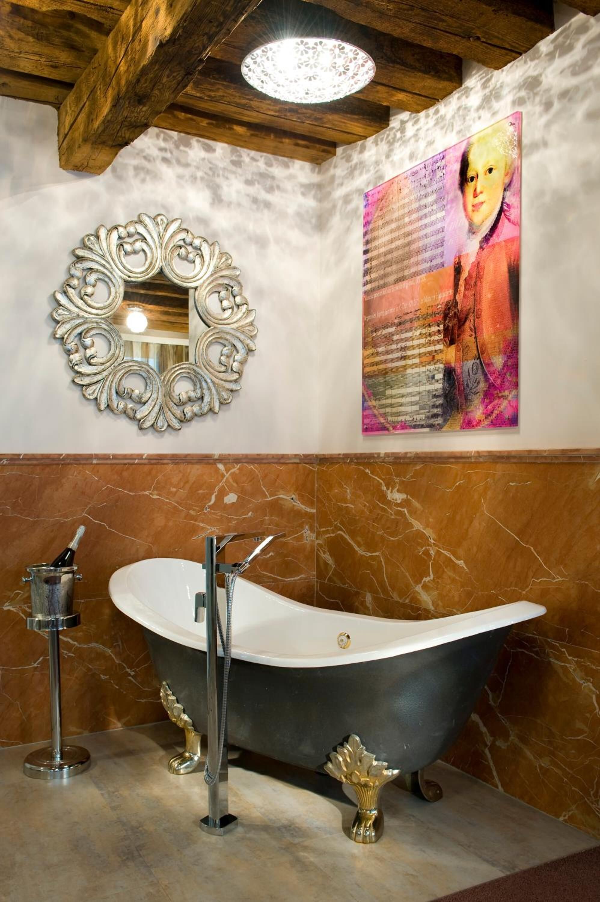 free toiletries, hair dryer, towels