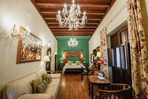 Junior Suite (hydromassage bathtub) | 20 bedrooms, down comforters, in-room safe, individually decorated