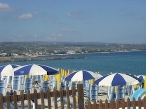 Vista a la playa o el mar