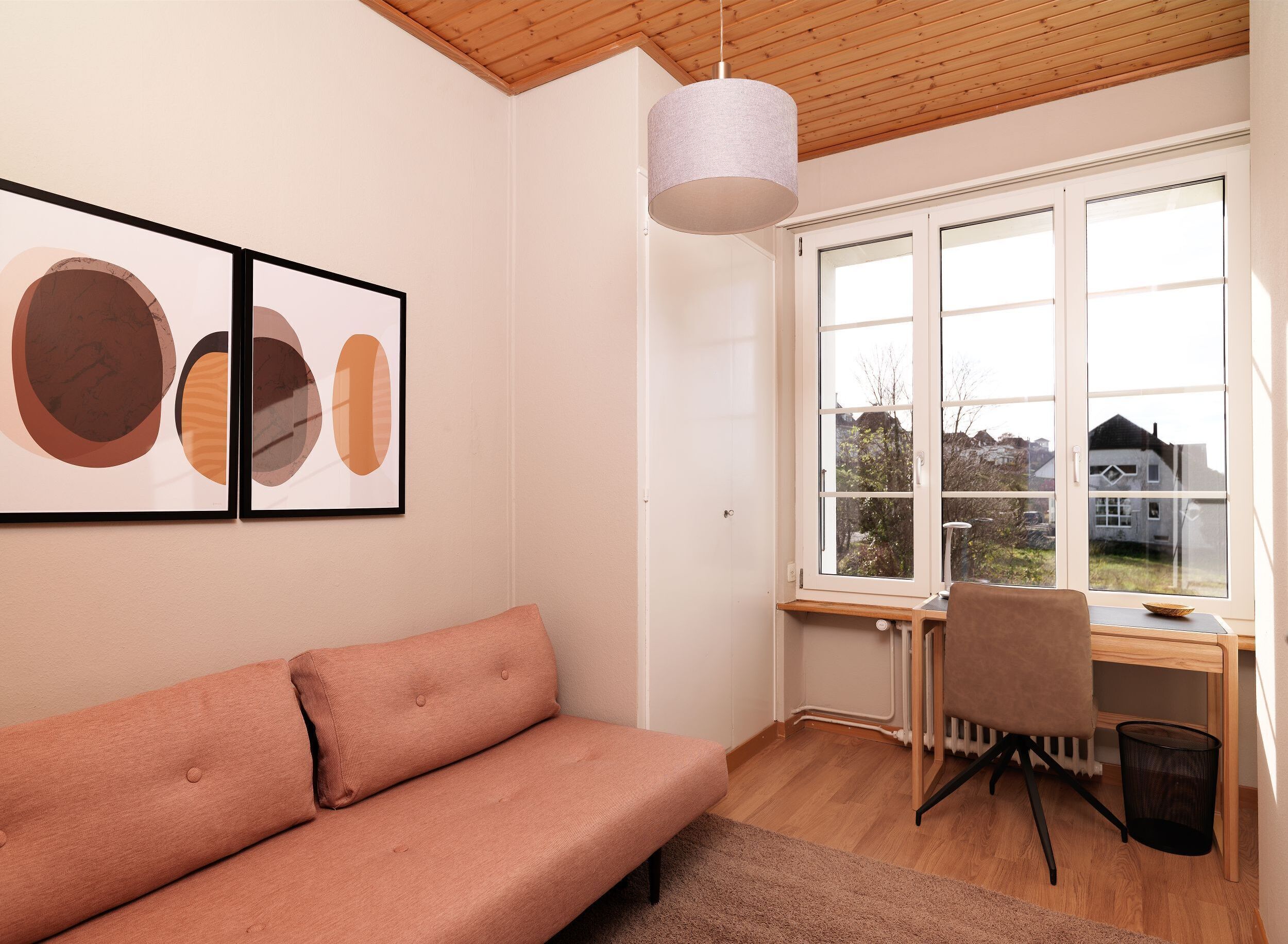 deluxe apartment | living area | flat-screen tv