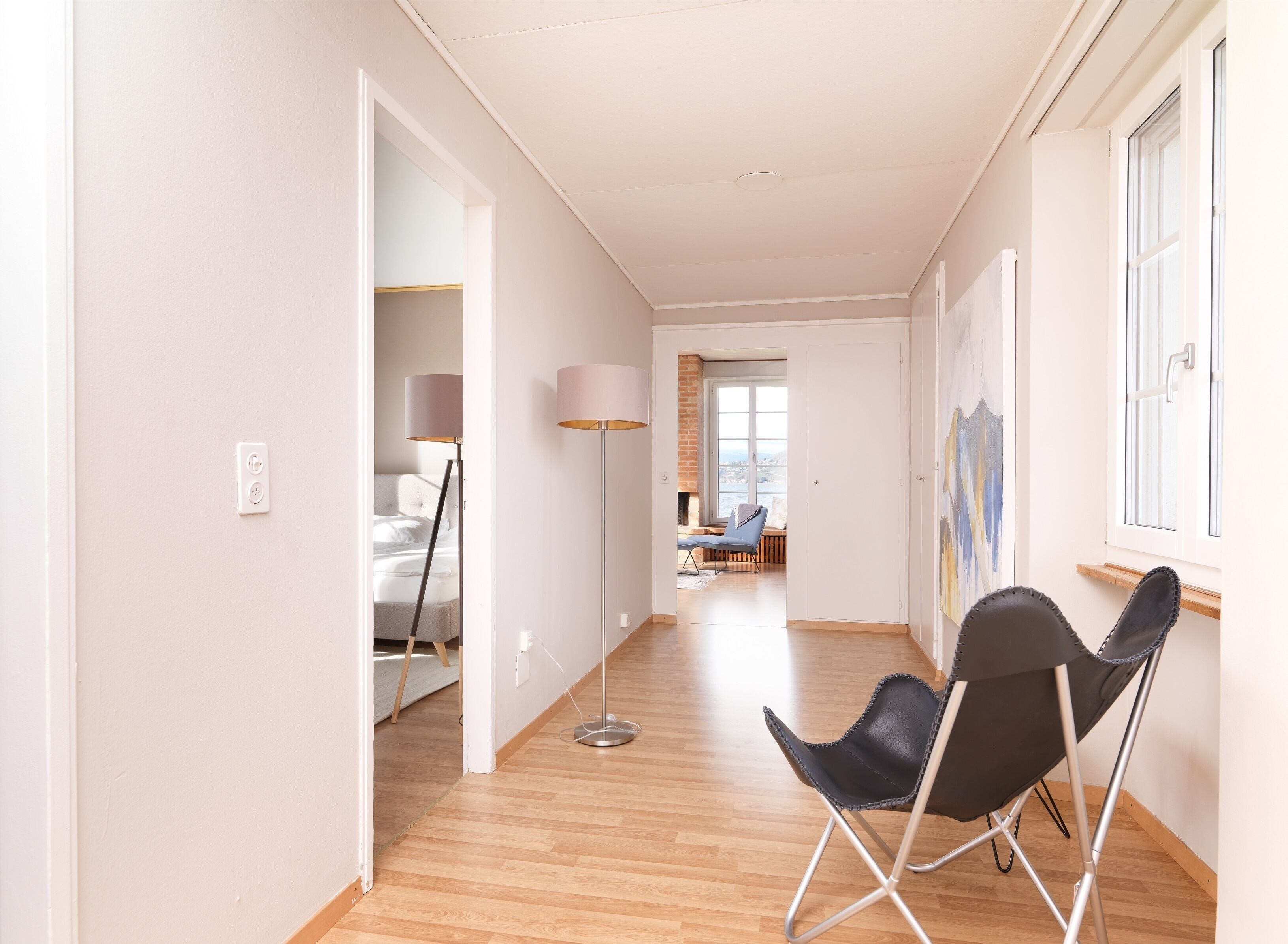 deluxe apartment | living area | flat-screen tv