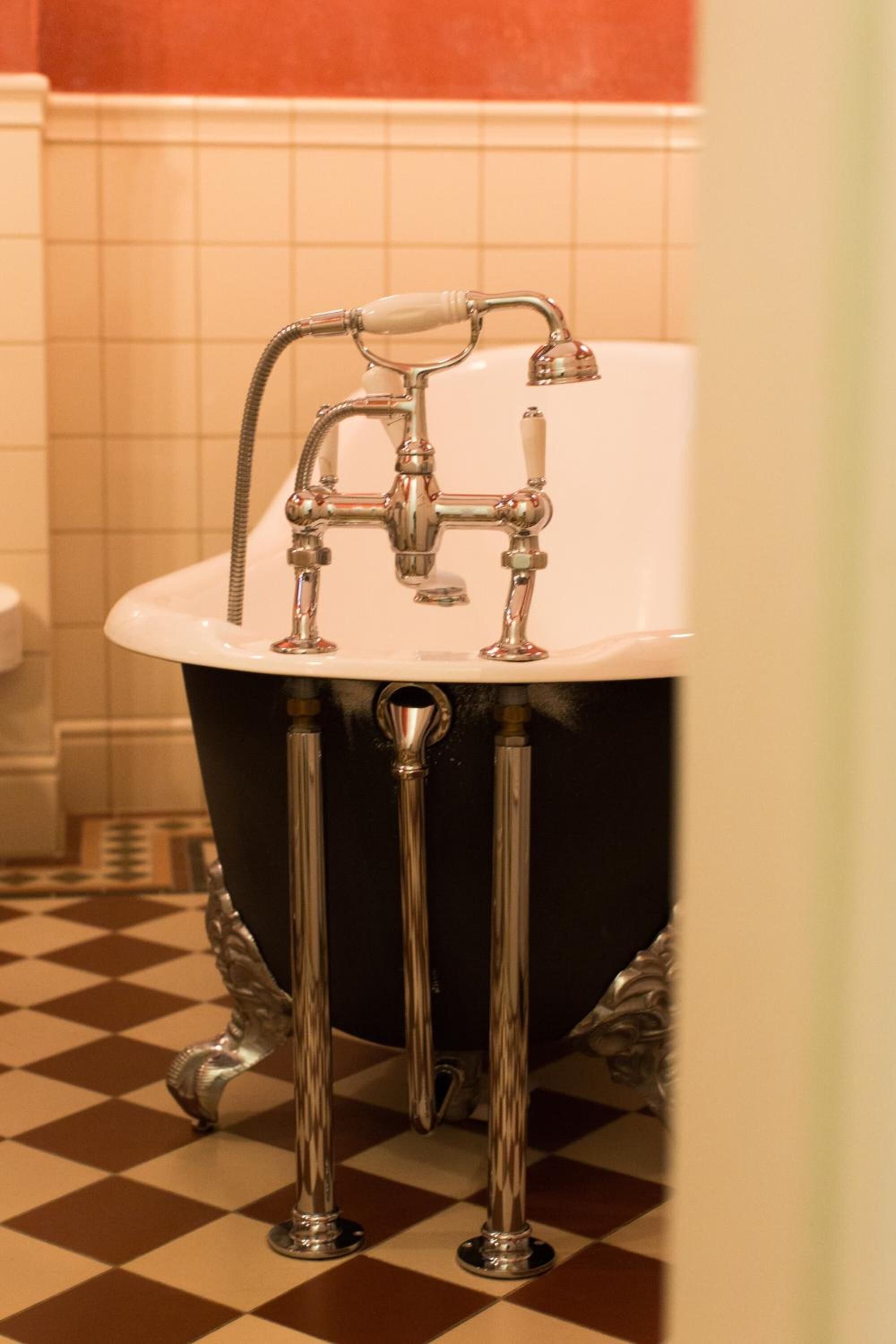 hair dryer, bathrobes, towels