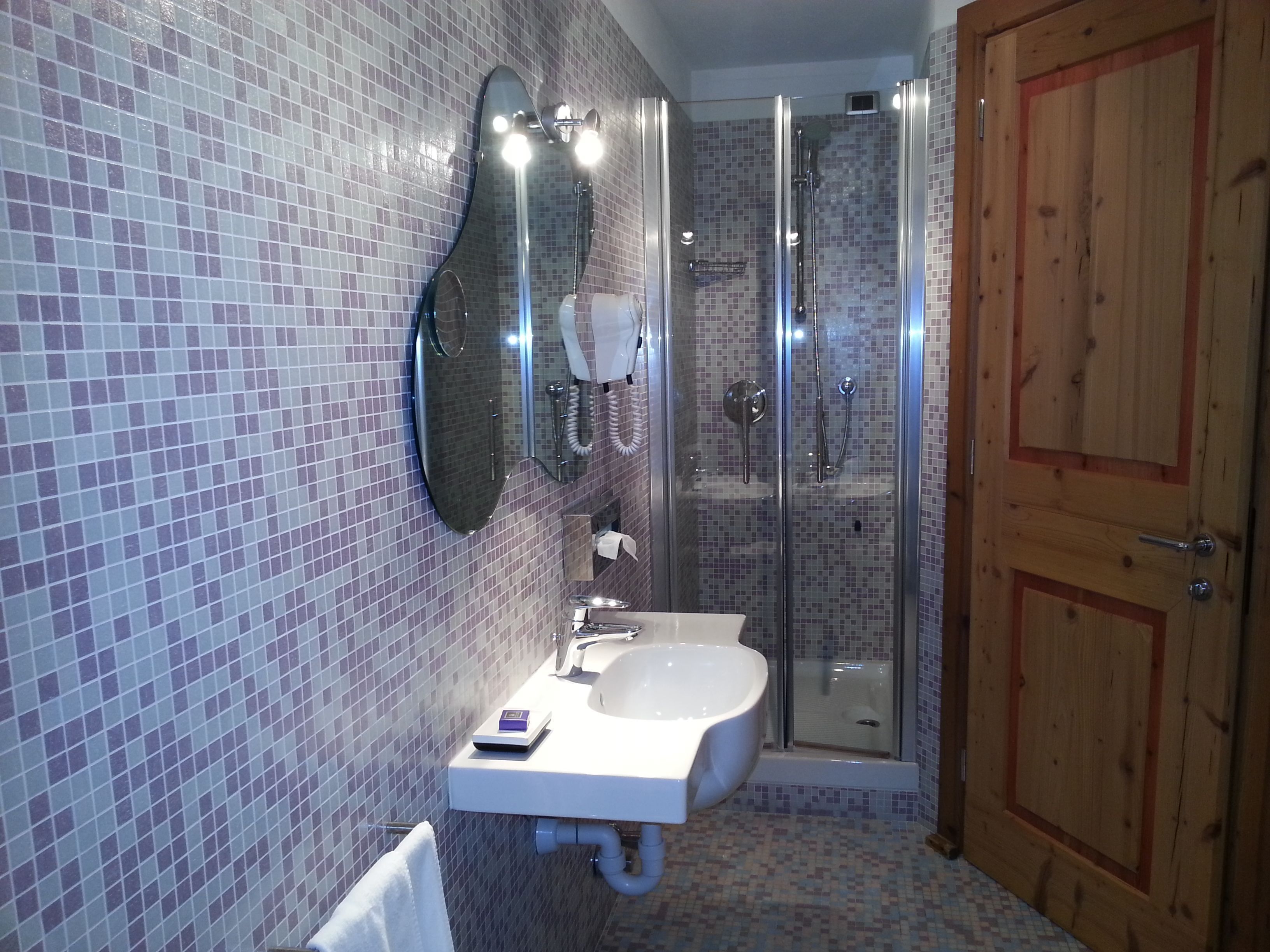 superior double room | bathroom | shower, free toiletries, hair dryer, bidet