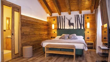 Frette Italian sheets, pillow-top beds, minibar, in-room safe