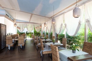 Outdoor banquet area