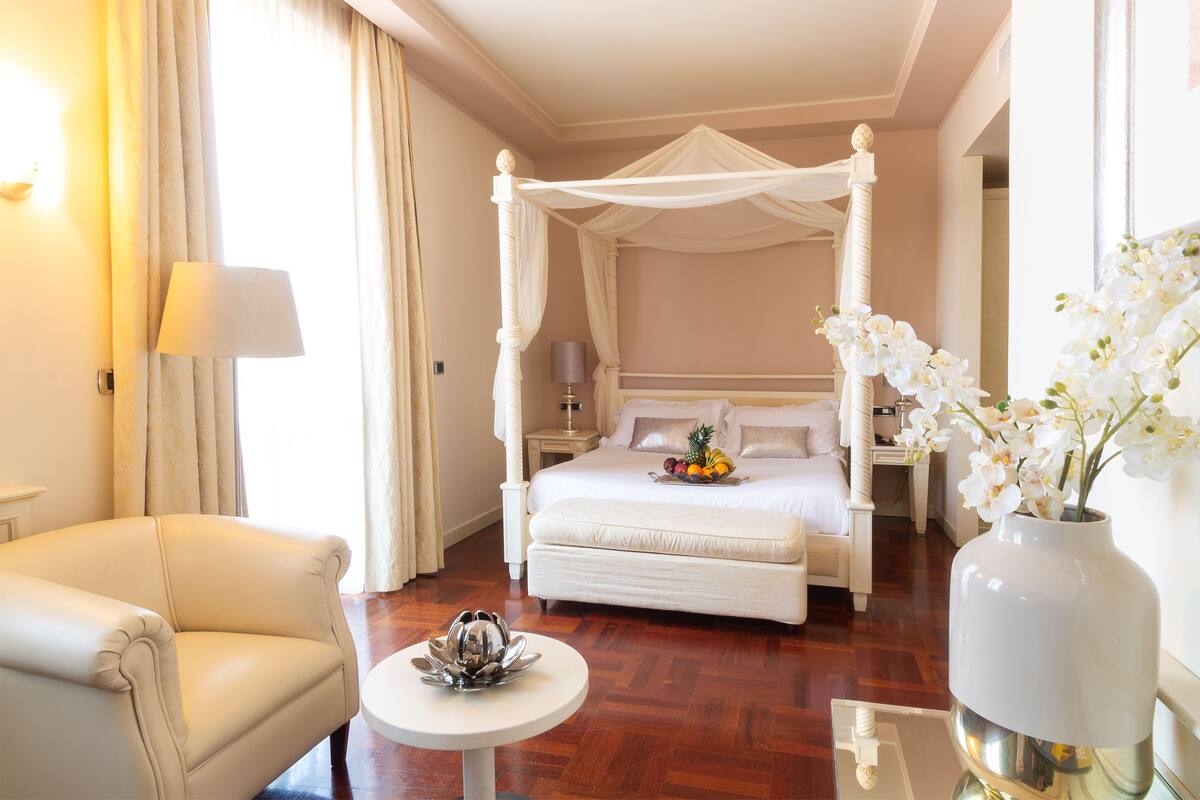 Family Suite, 2 Queen Beds, Balcony | Premium bedding, down duvets, minibar, in-room safe