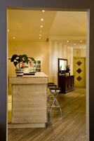 Mostrador de check-in y check-out